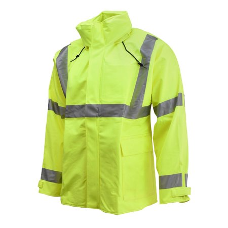 NEESE Outerwear Flex Arc Jacket w/Attached Hood-Lime-XL 21217-00-1-LIM-XL